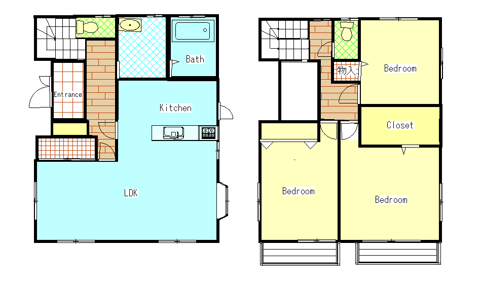 IKEGAMI HOUSE-D間取図